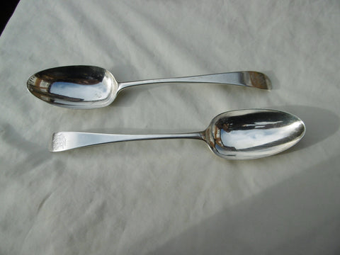 1784 quality pair of George 111 tablespoons by Hester Bateman 134g
