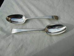 1784 quality pair of George 111 tablespoons by Hester Bateman 134g