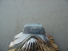 1785 nice pair of George 111 butter shells / dishes by maker R Hennell 140g