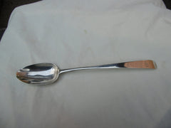 1785 fine Georgian Irish basting spoon by M Keating 84g 31cms long