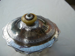 1786 stunning fluted George 111 silver tea caddy by Robert Hennell 460 grams see photos