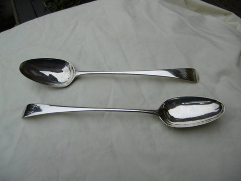 1788 fine pair of George 111 basting spoons by Smith and Fearn 185g