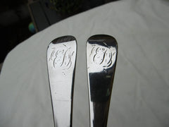 1788 fine pair of George 111 basting spoons by Smith and Fearn 185g