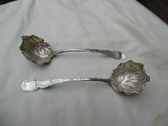 1790 stunning pair of George 111 sifter ladles, great decoration 100 grams