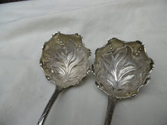 1790 stunning pair of George 111 sifter ladles, great decoration 100 grams