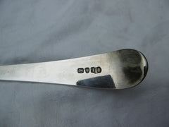 1791 large Georgian silver soup ladle in Scottish Aberdeen crest 180g