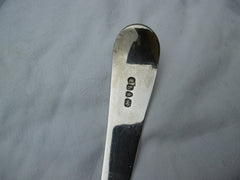 1791 large Georgian silver soup ladle in Scottish Aberdeen crest 180g