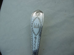 1792 stunning George 111 Irish bright cut tablespoon by John Power 66g