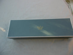 1792 fine pair of Georgian Irish Bright cut star tablespoons in a box