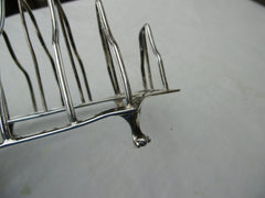 1792 lovely George 111 toast rack by Charles Hougham 165 grams with crest