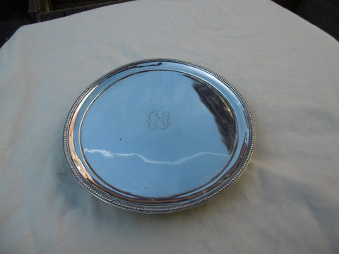 1793 lovely George 111 beaded edge waiter by Peter and Anne Bateman 140g