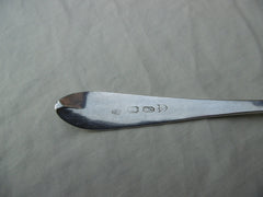 1794 excellent Georgian Irish bright cut star serving spoon by J Shiels 25cms 81g
