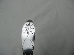1794 beautiful Irish Georgian Bright cut star sauce ladle by John Sheils