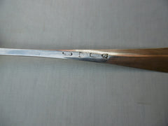 1796 beautiful Irish Bright cut basting spoon by J LeBas Bishops crest