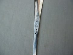 1796 beautiful Irish Bright cut basting spoon by J LeBas Bishops crest