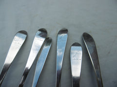 1796 fine set of 6 matching Irish dessert spoons by IS great crest 166g