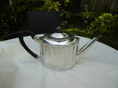 1796 fine Fluted Georgian silver teapot by John Denziloe 490 grams