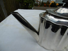 1796 fine Fluted Georgian silver teapot by John Denziloe 490 grams