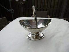 1797 lovely George 111 swing handled basket by maker IR 160 grams