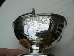 1797 lovely George 111 swing handled basket by maker IR 160 grams