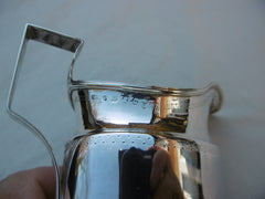 1797 rare Georgian silver jug made in Sheffield with rare double duty head 85g