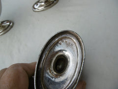 1798 fine set of 3 George 111 silver salts by Peter and Anne Bateman great crest plus 1