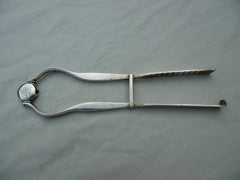 1799 fine pair of George 111 serving tongs by Wilkes Booth nice crest 138g
