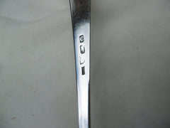 1799 lovely George 111 Irish basting spoon by John Power great crest 84g