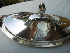 1799 magnificent pair of George 111 silver sauce tureens by John Emes great crest 1070 grams