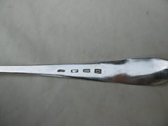 1800 fine large Irish bright cut star tablespoon with Hound crest 60g