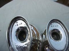 1800 fine pair of George 111 silver salts by the Batemans 180 grams gilded bowls
