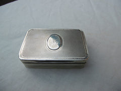 1800 fine George 111 silver snuff box by Cornelius Brand 110g