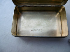 1800 fine George 111 silver snuff box by Cornelius Brand 110g