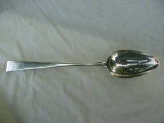 1801 excellent George 111 Irish basting spoon by J Bayly 105g twin crests