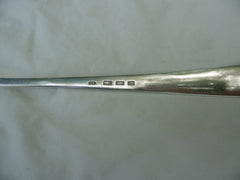 1801 excellent George 111 Irish basting spoon by J Bayly 105g twin crests