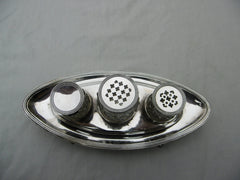 1802 lovely Ladies Georgian silver inkstand by John Emes