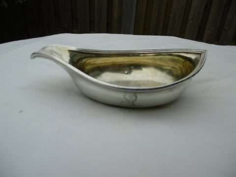 1804 lovely Georgian silver Pap boat by John Emes nice crest