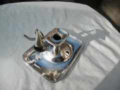 1806 lovely George 111 chamber stick with matching snuffer by TJ 130g