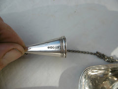 1806 lovely George 111 chamber stick with matching snuffer by TJ 130g