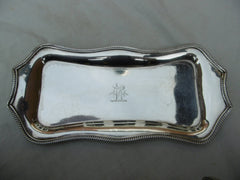 1806 fine Georgian silver Snuff tray and Snuffers with matching period crest 300g
