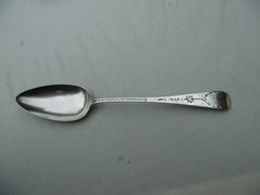 1807 fine Exeter George 111 bright cut tablespoon dated 1808 by J Hicks 36g