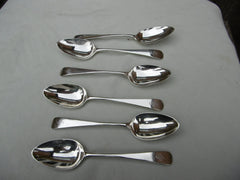 1809 fine set of George 111 dessert spoons by Peter and William Bateman with nice crest