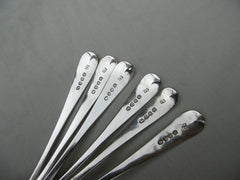 1809 fine set of George 111 dessert spoons by Peter and William Bateman with nice crest