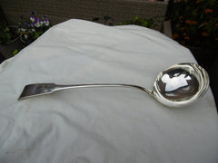 1811 very large Irish Georgian rat tail soup ladle by Samuel Neville 236g
