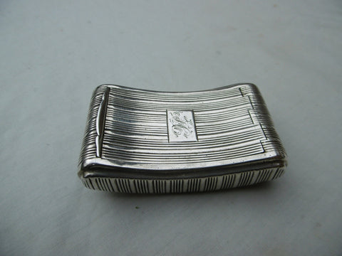 1813 fine George 111 silver snuff box by Thomas Shaw 67g