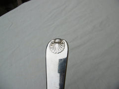 1818 fine heavy Scottish soup ladle by James McKay 215g nice shell decoration