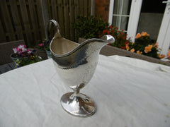 1820 quality Georgian Scottish jug by WP Cunningham with great Tree crest 180g