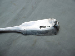 1823 Large Georgian Irish rat tail tablespoon by James Scott 68g nice crest