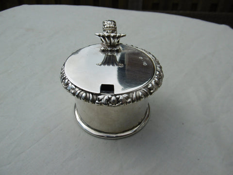 1824 fine rare Georgian silver mustard pot by Matthew Boulton 150g