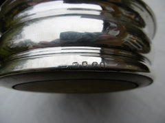 1825 nice Georgian silver wine coaster by NH